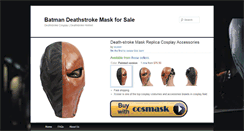 Desktop Screenshot of deathstrokemask.com