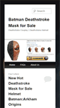 Mobile Screenshot of deathstrokemask.com