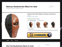 Tablet Screenshot of deathstrokemask.com